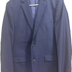 Perry Ellis Navy Textured Suit